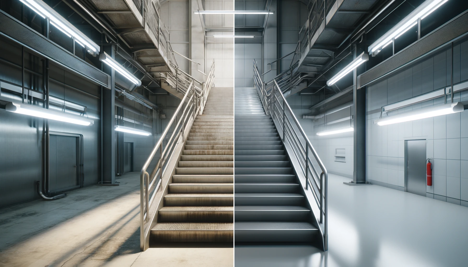 Mantenimiento de escaleras de aluminio